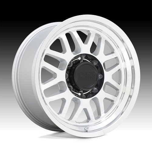 Black Rhino Delta Machined Silver Custom Truck Wheels 1